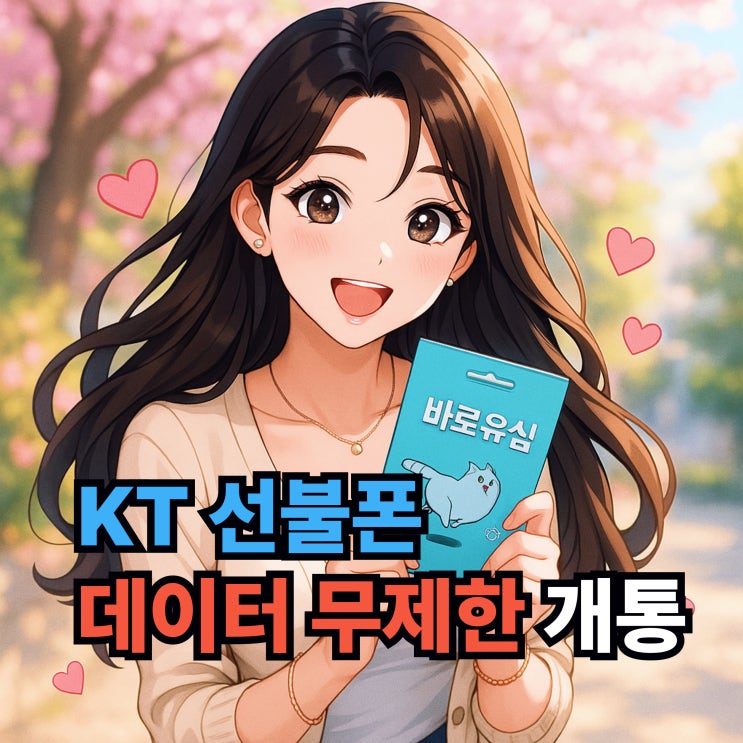  KT 선불폰 데이터 무제한 개통 방법 안내