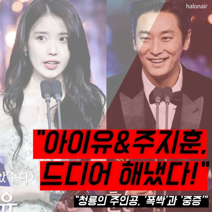 청룡이 선택한 두 사람, 아이유와 주지훈... '폭싹'과 '중증'의 공통점은?