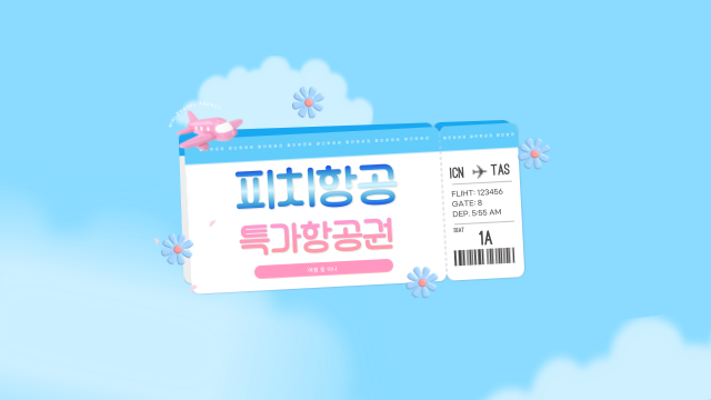  피치못할 때 탄다는 피치항공 동계 스케쥴 특별 세일! 지금이 타이밍!