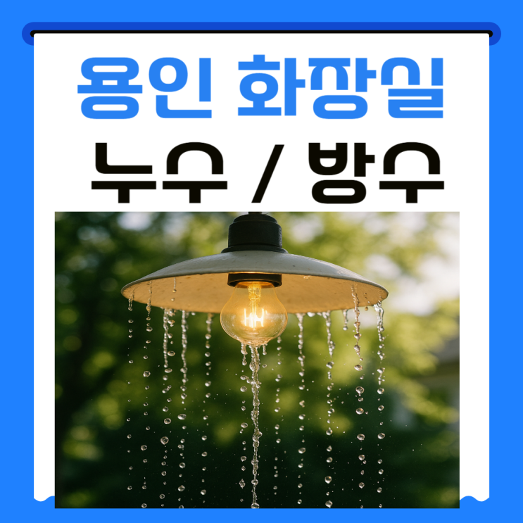  용인 화장실 누수 아파트 윗집 아랫집 천장 배관 문제가 아닐때?