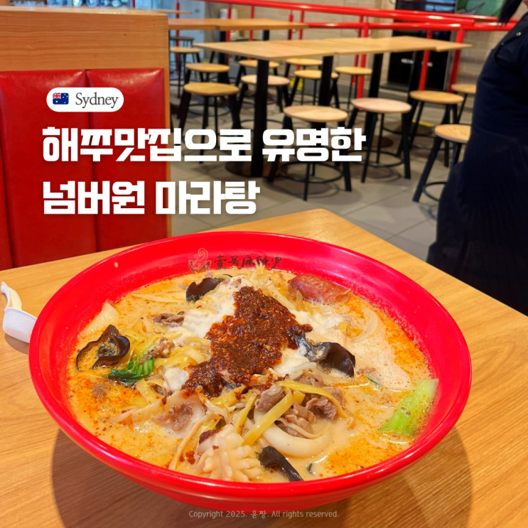  호주 시드니 시티 해쭈 맛집 넘버원 마라탕 솔직 후기 No.1 Maratang City