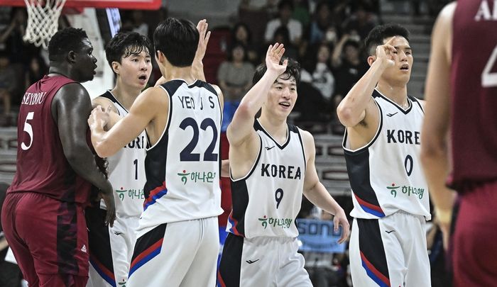 이현중 더블더블 맹활약! 한국 남자농구, 카타르전 대승으로 평가전 3연승