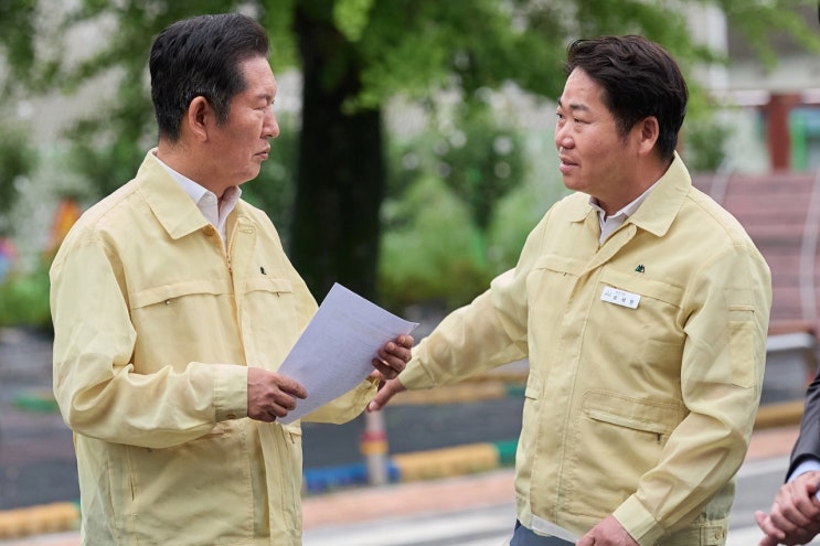 오세현 아산시장, <b>수해</b> 현장 긴급 점검…“<b>특별재난지역</b> 지정... 