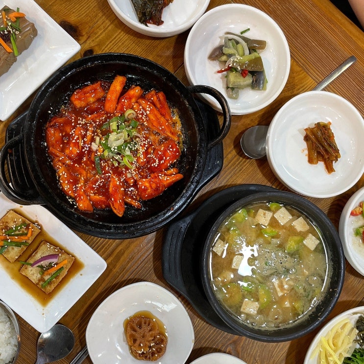  하동 화개장터 근처 맛집 청운식당 돌판더덕구이 산채비빔밥 후기