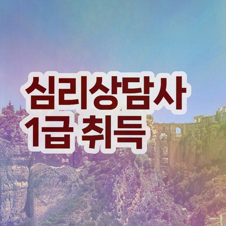  노인상담사1급 , 심리상담사 학습한 후기