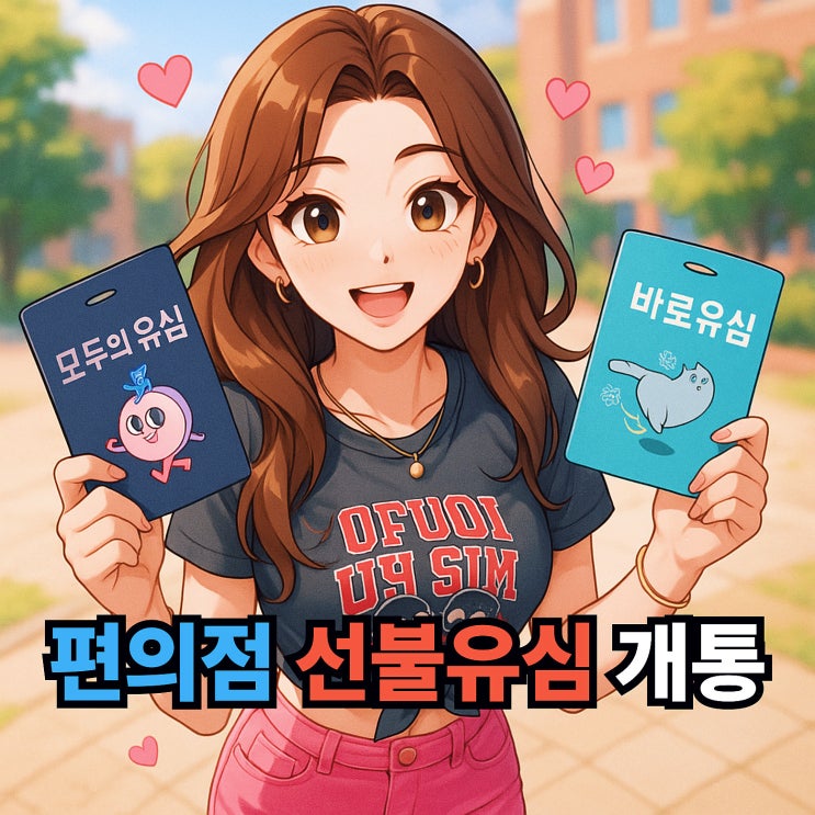  편의점 선불유심 개통 방법 쉽게 알아보기