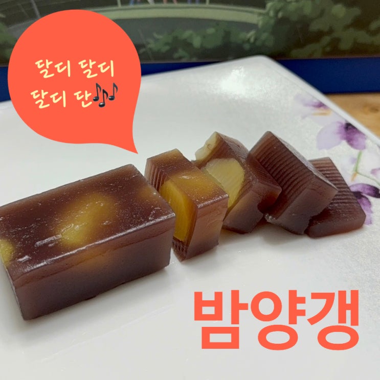  리얼 통밤 가득 고급 진 수제 양갱, 어르신 간식 추천 메고지고 밤 양갱