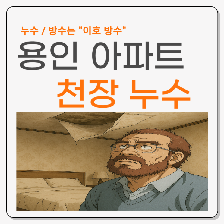  용인 아파트 천장 누수 곰팡이 물기 습기 도배 방수공사 업체 추천