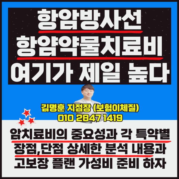  항암방사선치료비 항암약물치료비 보험