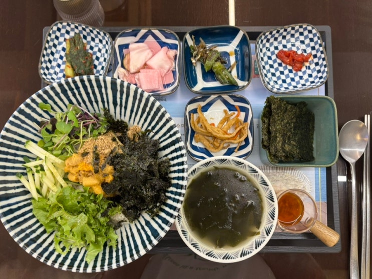  광주 수완지구 맛집 제주음식점 바다별장에서 먹은 성게비빔밥