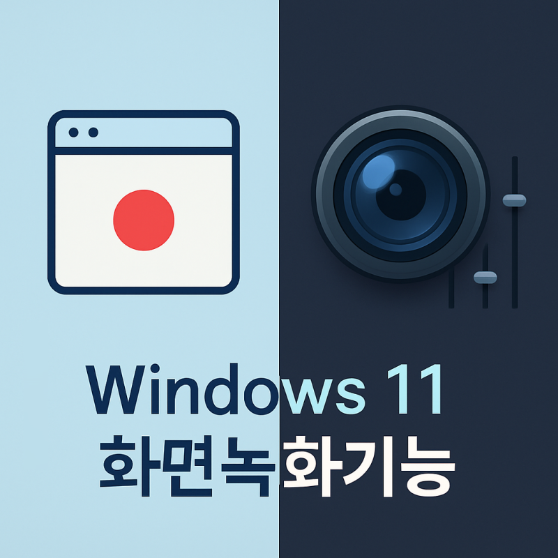 별도 설치 없이 윈도우 10/11 화면 녹화하는 방법: 내장 기능 vs. 반디캠 무료 비교!