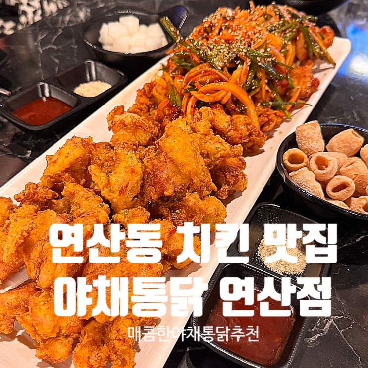  연산동 치킨 맛집 야채통닭 연산점 단체모임 장소 추천
