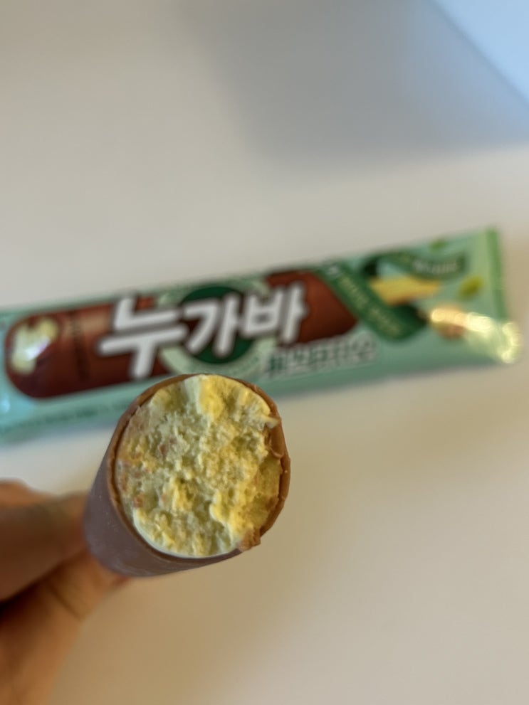  누가바의 초록빛 변신 <누가바 피스타치오> 칼로리 및 영양정보