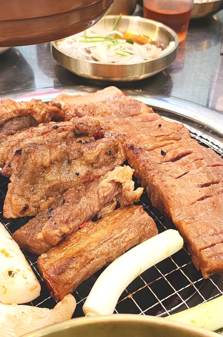  갈산동맛집 해운대연탄생갈비에서 돼지왕갈비 먹은 후기