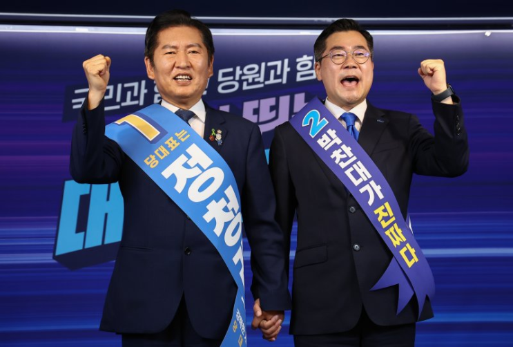 [속보] <b>정청래</b>, 민주당 당대표 첫 <b>경선 승리</b>!