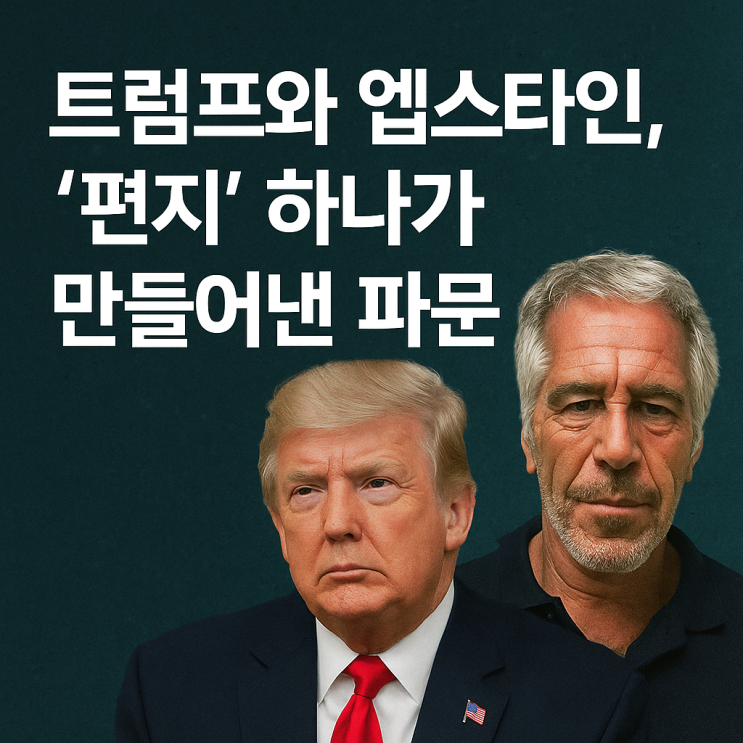 <b>트럼프</b>와 <b>엡스타인</b>, '<b>편지</b>' 하나가 만들어낸 파문