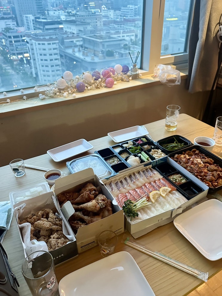  [청원레이크빌 2차] 일산 집들이 후기 일산 이춘명 숙성회 보드람치킨 이모네곱창 포장 집들이 메뉴