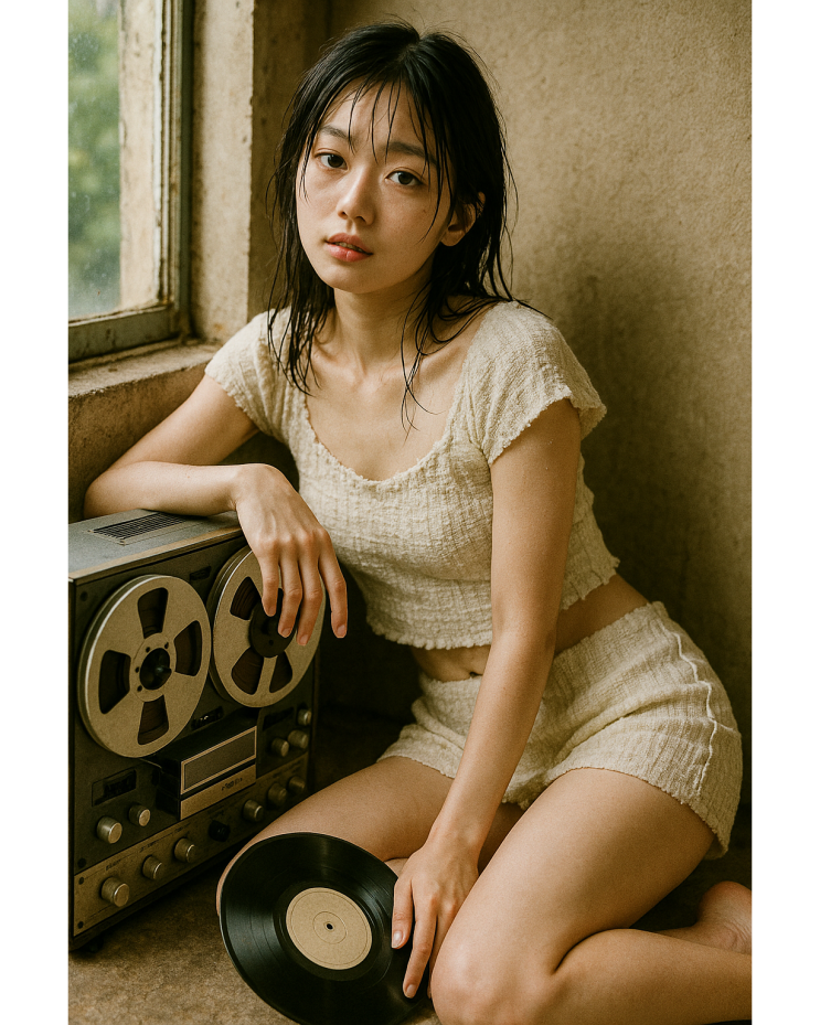  빈티지 감성 레트로룸 일러스트