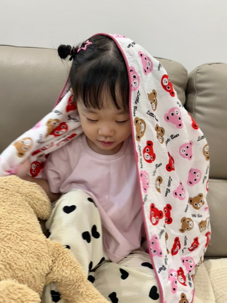  아기 여름 이불, 국산 인견 블랭킷 서문시장 삼아상회 내돈내산 육아템