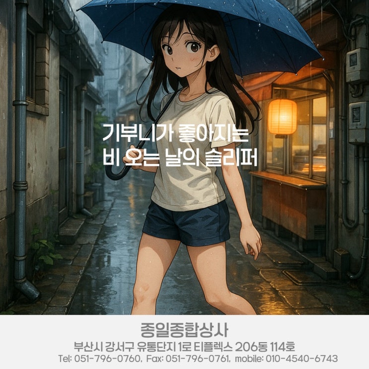  기부니가 좋아지는 비오는 날의 슬리퍼 【 2025년 07월 19일 토요일자 돌다리도 두들겨가며 건너라 】