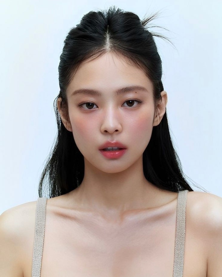  무더위엔 이게 답! 블랙핑크 제니 여름 긴머리 반묶음 헤어