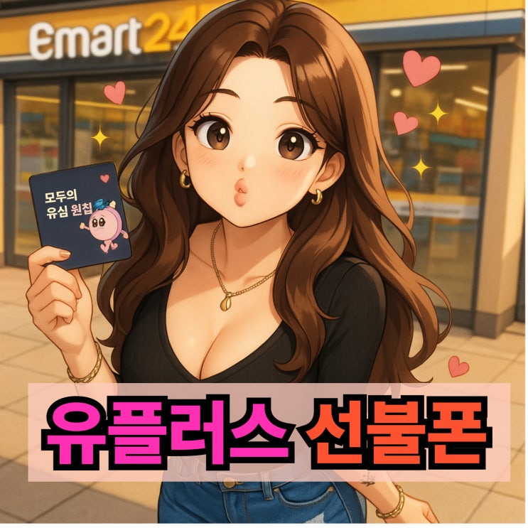  유플러스 선불폰 유심 당일 개통 방법 안내
