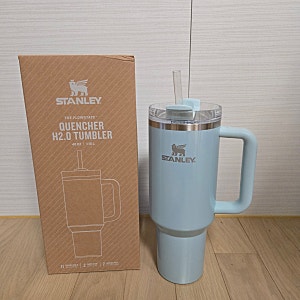 [ 텀블러 ] 스탠리 퀜처 H2.0 플로우스테이트 텀블러 1.18L 블루베리밀크 색상 후기