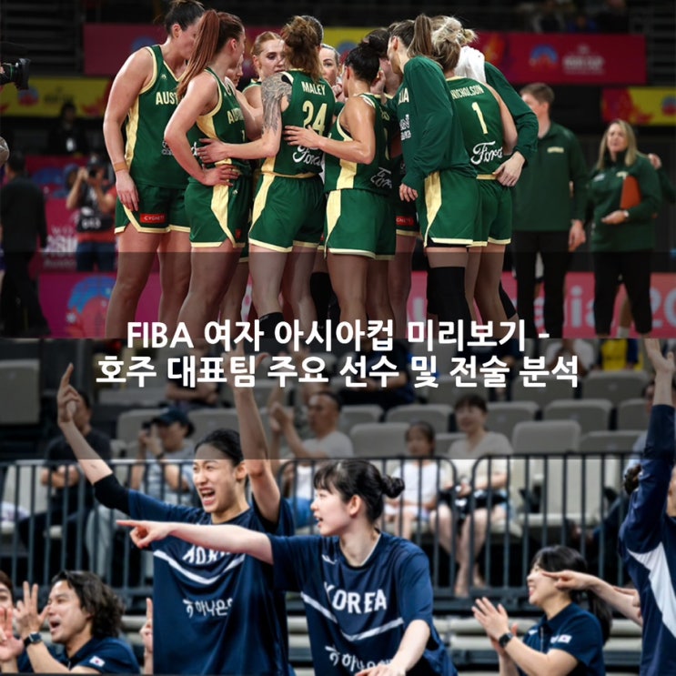 2025 <b>여자</b> <b>아시아컵</b> 강호 호주... 호주 <b>여자농구</b> 대표팀, 전력과... 