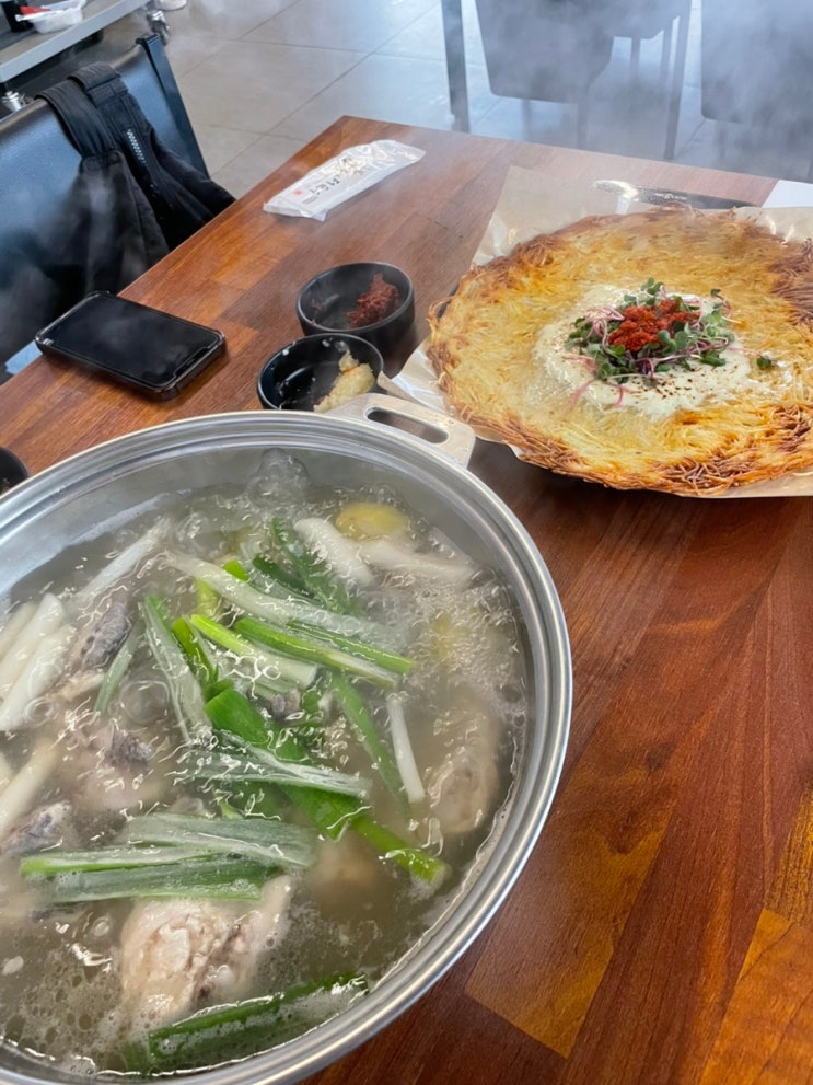  미금역맛집 수계옥 여름철 보양식 닭한마리 실감자채전 조합