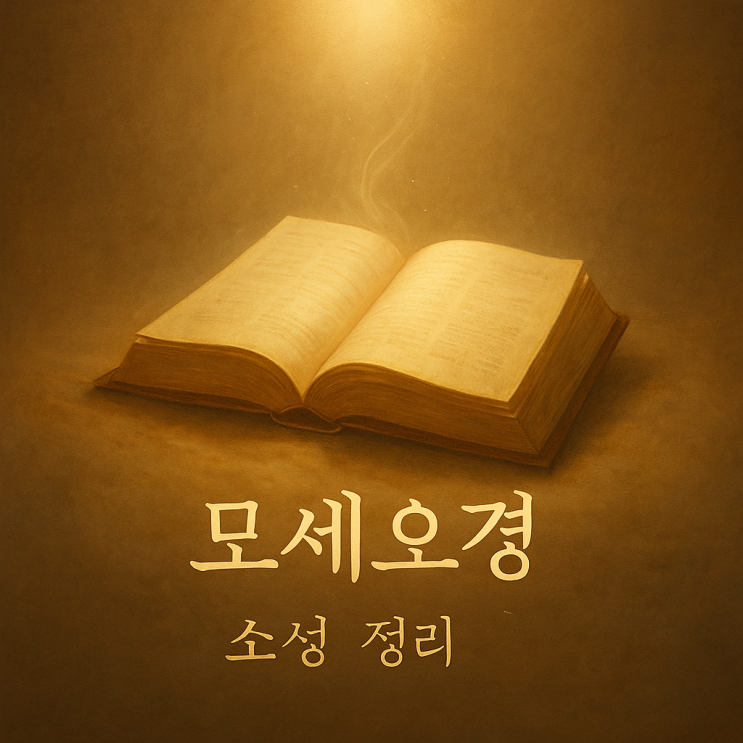  성경 어디서부터 읽어야 할지 모르겠죠? 그럼 '모세오경'부터 가봅시다!