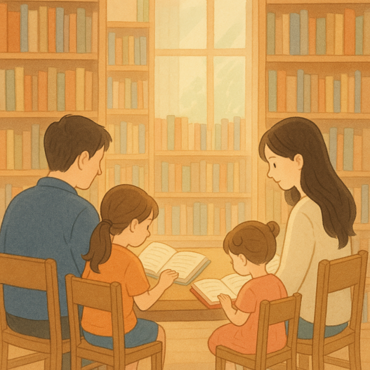  디즈니 명작부터 도서관 산책까지, 마음 따뜻한 주말의 기록