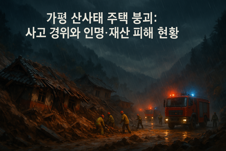 <b>가평</b> 산사태 주택 붕괴 사고, <b>집중호우</b> ‘물폭탄’ <b>피해</b>와... 