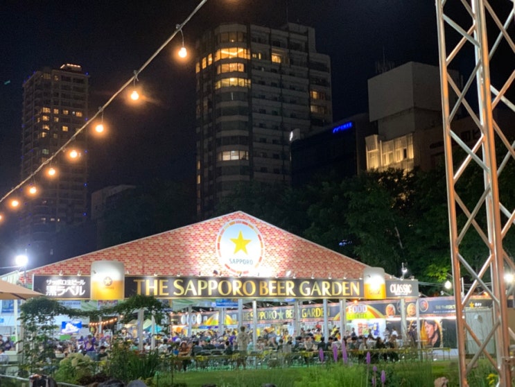  7월 삿포로 맥주축제 일정 부스 분위기
