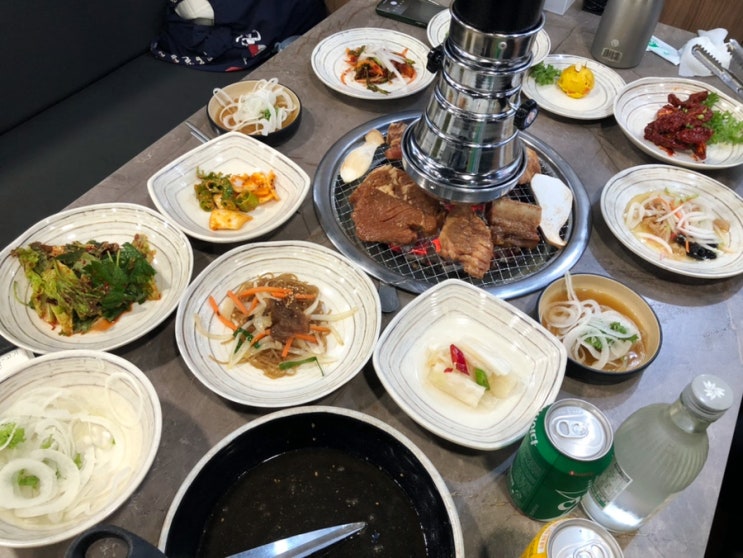  월곶동 맛집 본강남갈비 인천논현본점 돼지갈비 물냉면