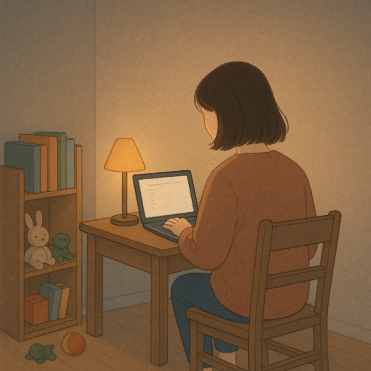 워킹맘의 월요일, 출근 전쟁의 무게  , 그리고 블로그 앞의 나️