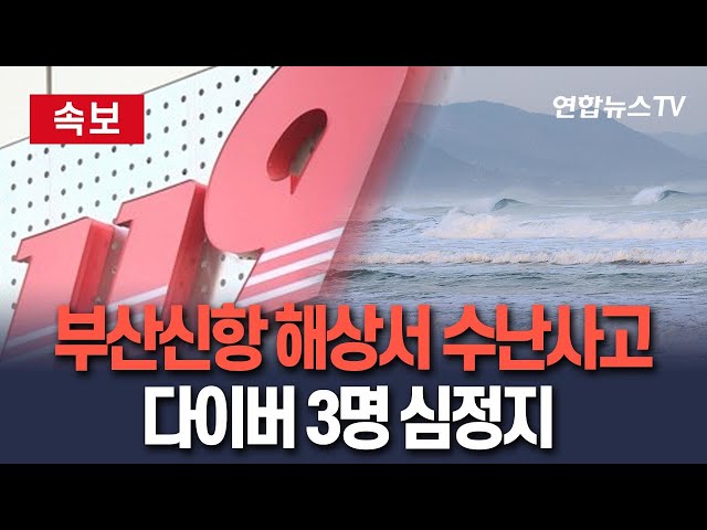 [속보] 진해 <b>부산신항</b> 해상서 <b>다이버</b> 3명 심정지