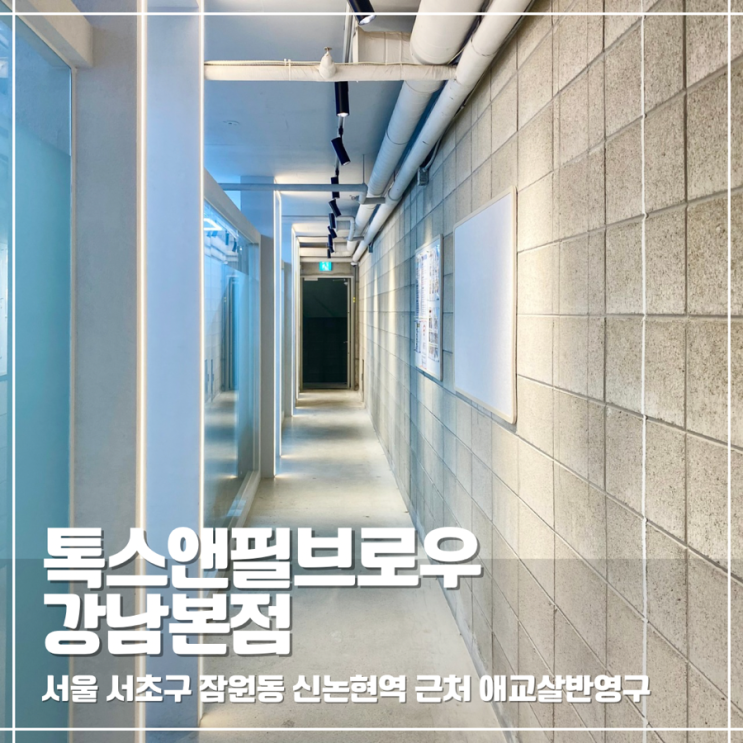  강남애교살 반영구 톡스앤필브로우 강남본점 후기