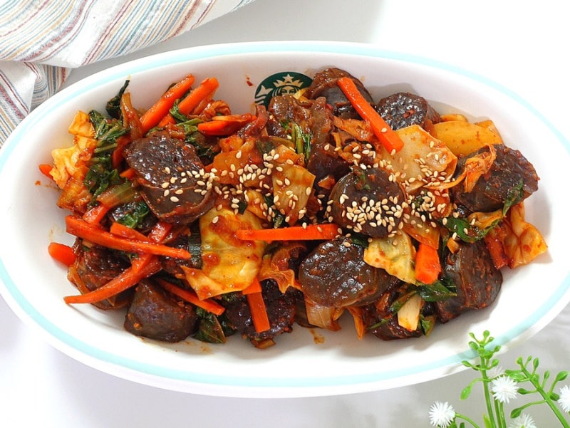 순대볶음 레시피 간단 야채순대볶음 만드는법 양념장 황금레시피 : 네이버 블로그