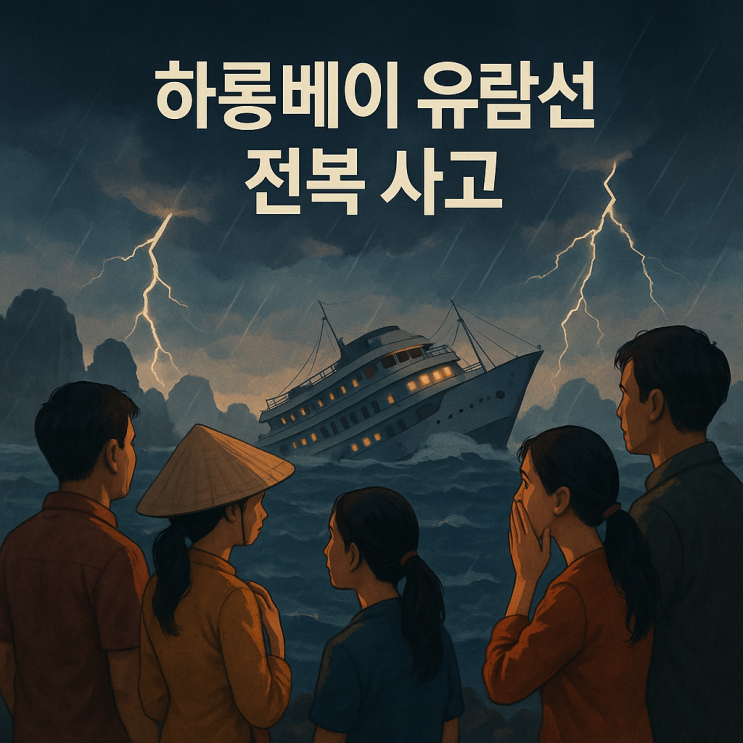 하롱베이 유람선 전복 사고 - 사망 34명 실종 8명, 한국인... 