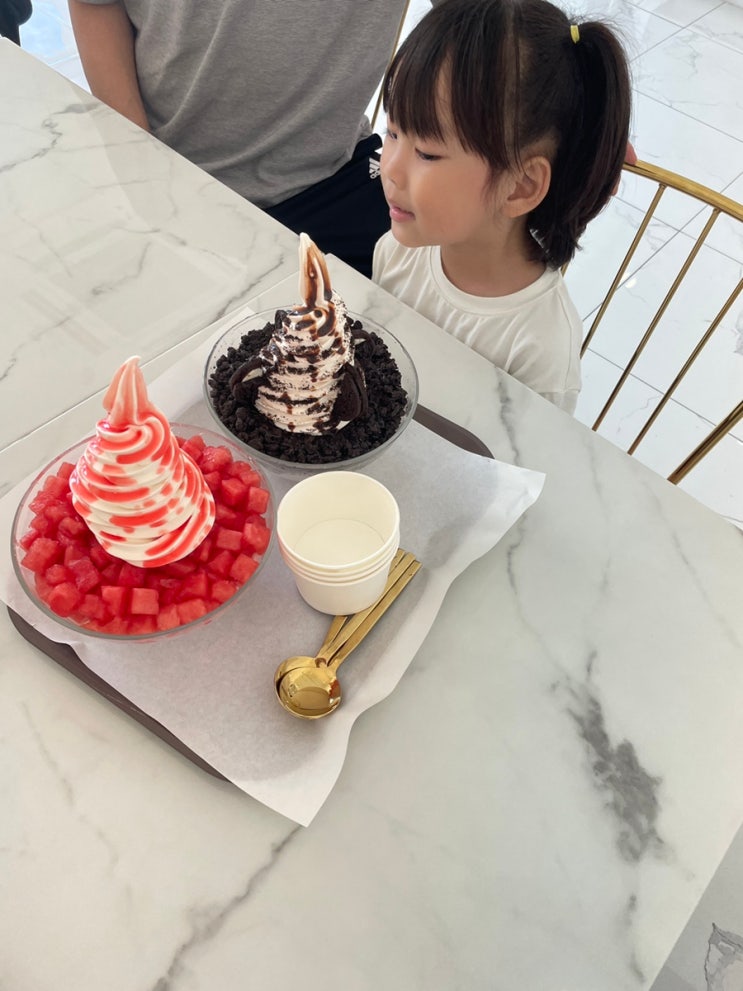  봉담 빙수카페 화이트스노우 아이도 반한 그 맛
