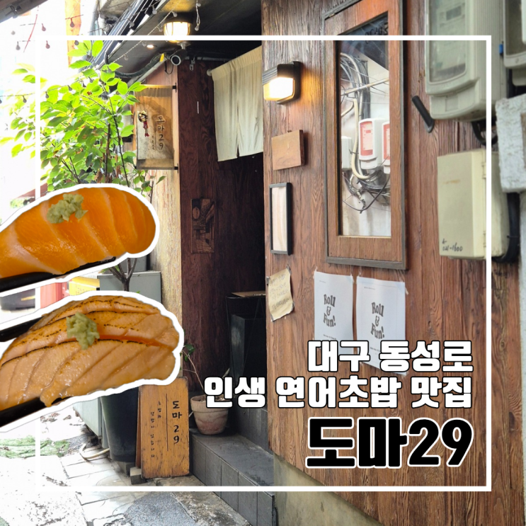  대구 동성로 6년만에 다시 찾은 연어초밥 맛집 도마29 l 주차 평일 웨이팅 회사돈내산