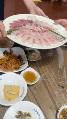 신안 민어회 맛집| 섬마을횟집, 스끼다시 20첩이상! 황토갯벌랜드 근처 여름휴가 회코스 추천