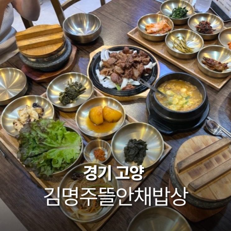  김명주뜰안채밥상 원당 한정식 화정 맛집 12첩의 정갈한 식사