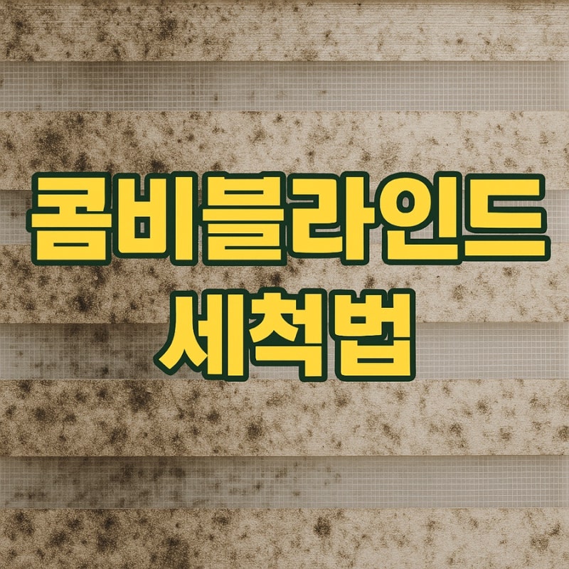 콤비블라인드 세척법