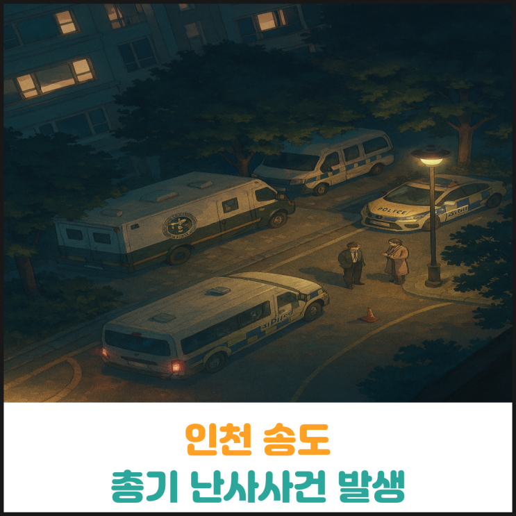  인천 송도 총기 난사사건 발생