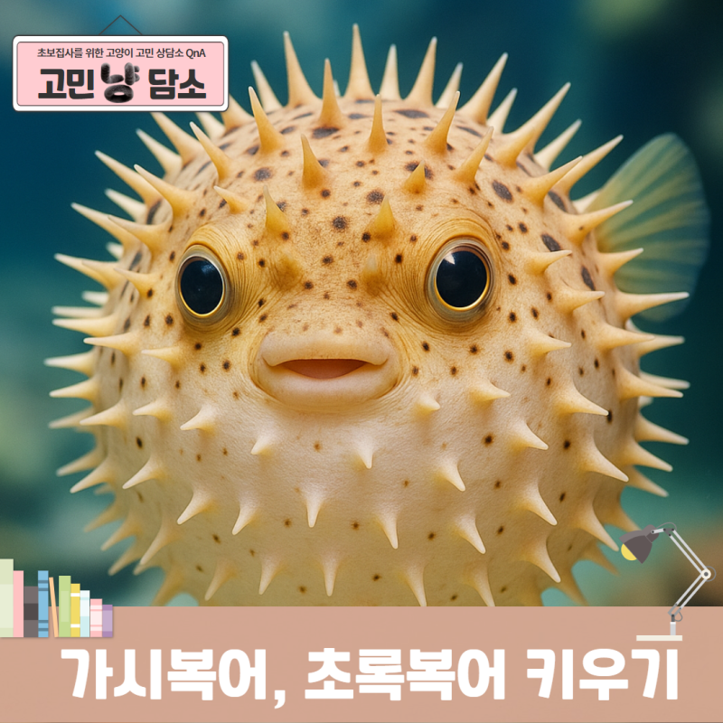 해수어 키우기 가시복어 초록복어 해수어항 세팅 하는법