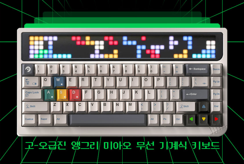 100원딜!? 기계식 키보드 끝판왕 등장 앵그리미아오 RGB65 지구인샵에서 진행