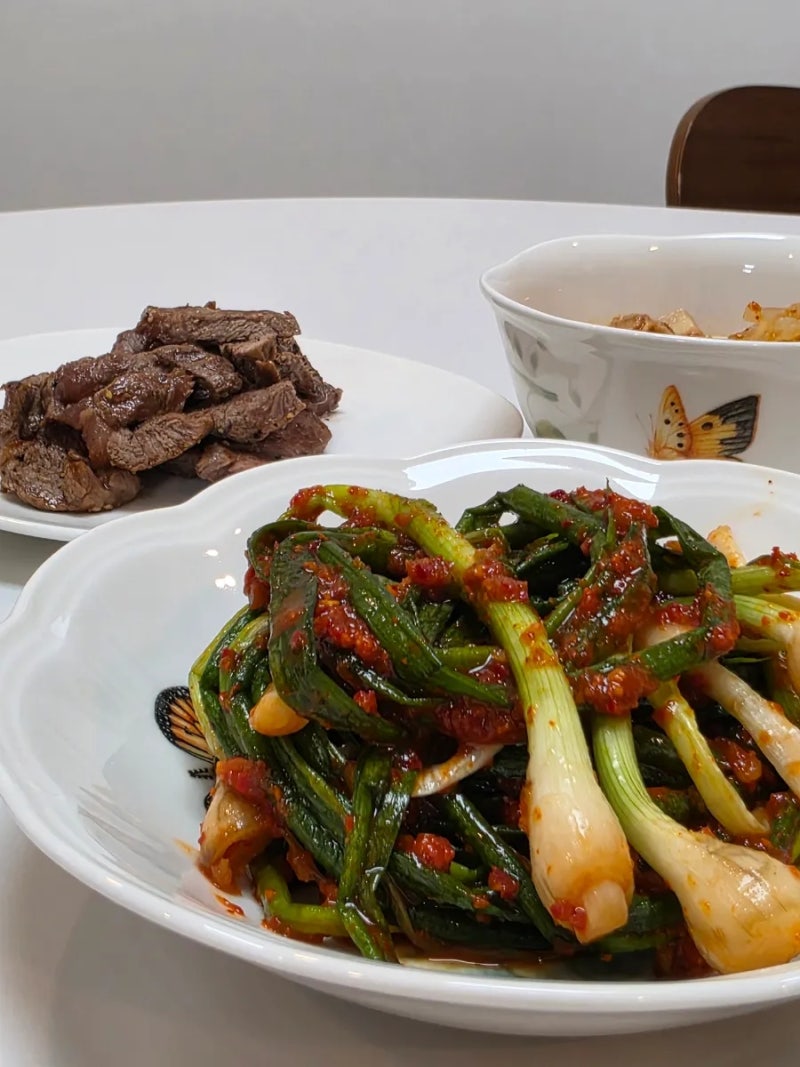 백만유튜버 김치 국산 파김치추천 품담식품관 학가산