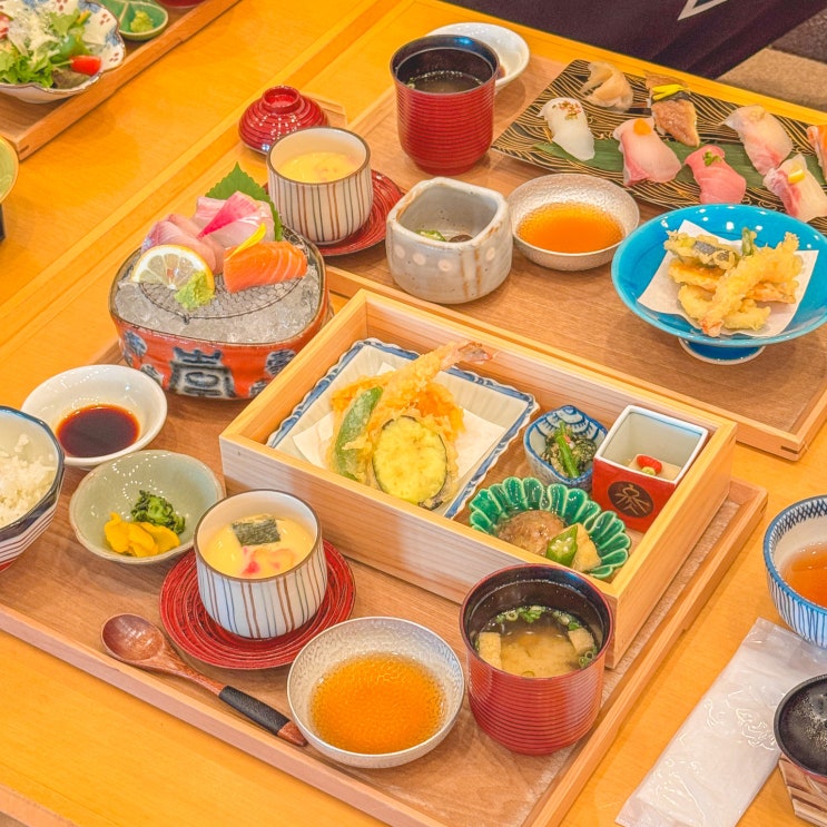  후쿠오카 텐진 역맛집 미츠코시 백화점 일본요리 키스이테이