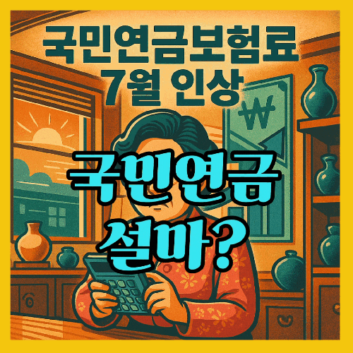  국민연금 인상! 국민연금 오르면 우리집 가계는?